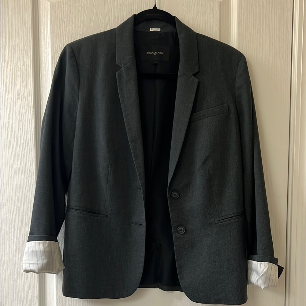 Banana Republic Dark Gray Blazer